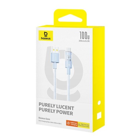 Baseus Kabel Baseus Gem USB-USB C 100W 2m (niebieski)