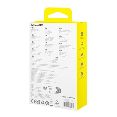 Baseus Kabel Baseus Gem USP C-IP 20W 2m (czarny)