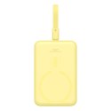 Baseus Powerbank Baseus Magnetic Mini Air Wireless 10000mAh 20W+kabel USB C-USB C (żółty)