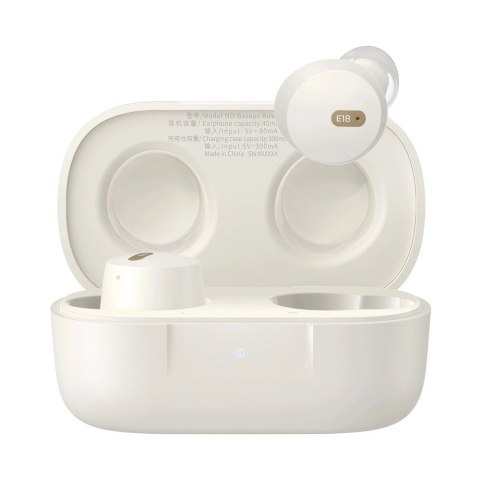Baseus Słuchawki bezprzewodowe Baseus Bowie E18 (biały)