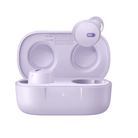 Baseus Słuchawki bezprzewodowe Baseus Bowie E18 (fioletowy)