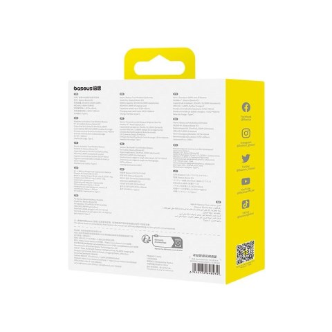 Baseus Słuchawki bezprzewodowe Baseus Bowie M3 (niebieski)