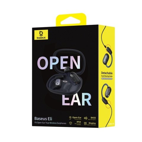 Baseus Słuchawki bezprzewodowe Baseus Eli Fit Open-Ear (czarny)
