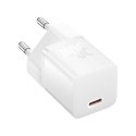 Baseus Ładowarka Baseus GaN5 mini 1C 30W EU+kabel USB-C (moon white)