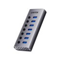 UNITEK UNITEK HUB USB-A 3.0 7W1, 5GBPS Z PRZEŁĄCZNIKIEM