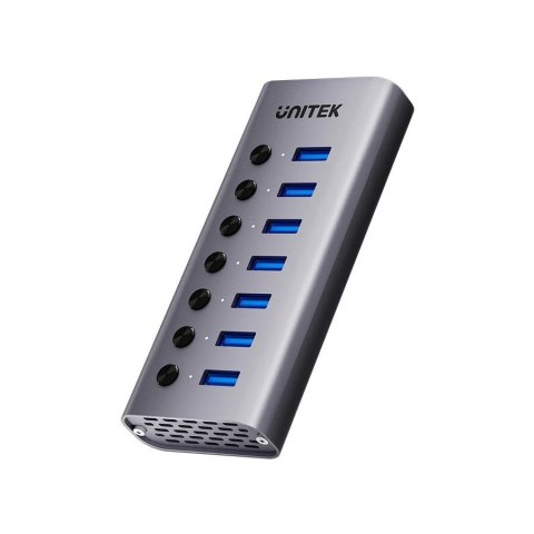 UNITEK UNITEK HUB USB-A 3.0 7W1, 5GBPS Z PRZEŁĄCZNIKIEM