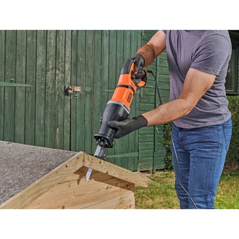 BLACK+DECKER Black&Decker BES301-QS piła szablasta 2800spm 750W (1798340) Czarny, Pomarańczowy