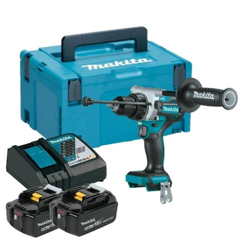 MAKITA Akumulatorowa wiertarko-wkrętarka udarowa LXT MAKITA DHP486RTJ 18V 130/65Nm 2x5,0Ah