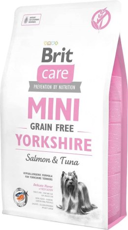 Brit Brit Care Adult Mini Grain Free Yorkshire - sucha karma z łososiem i tuńczykiem dla psa - 2 kg