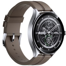 Xiaomi Zegarek Smartwatch Xiaomi Watch 2 Pro LTE Srebrny | Smartband | Bluetooth 5.3, 4G LTE, Wi-Fi, GPS, NFC, 5ATM, 1.43