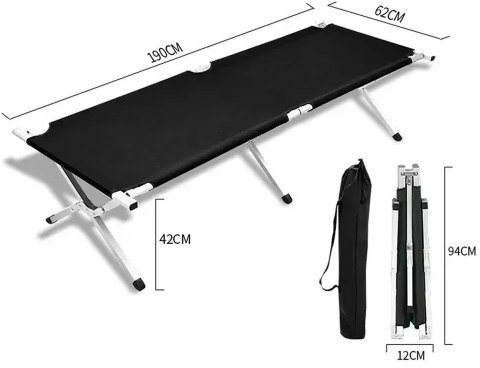 PROMIS PROMIS ŁÓŻKO POLOWE,TURYSTYCZE,CAMPINGOWE,SKLADANE TP190G