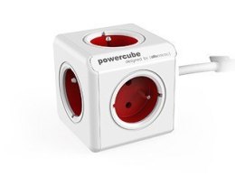 Allocacoc Przedłużacz allocacoc PowerCube Extended 2300RD/FREXPC (1,5m; kolor czerwony)
