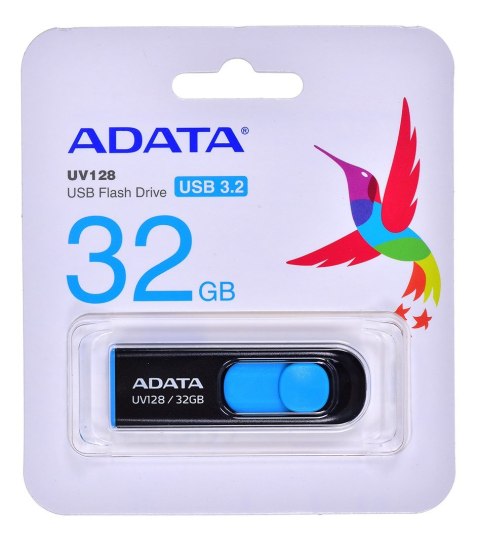 ADATA Pendrive ADATA UV128 AUV128-32G-RBE (32GB; USB 3.0; kolor czarny)