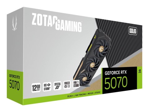 ZOTAC Karta graficzna ZOTAC GAMING GeForce RTX 5070 SOLID 12GB