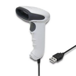 Qoltec QOLTEC CZYTNIK KODÓW KRESKOWYCH 1D | CCD | USB | BIAŁY