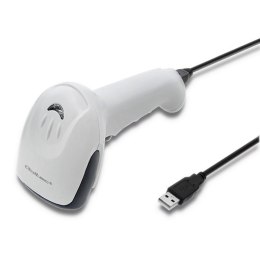 Qoltec QOLTEC CZYTNIK KODÓW KRESKOWYCH 1D | CCD | USB | BIAŁY
