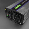 Qoltec Qoltec Przetwornica napięcia Monolith 2000 MS Wave | 12V na 230V | 1000/2000W | USB