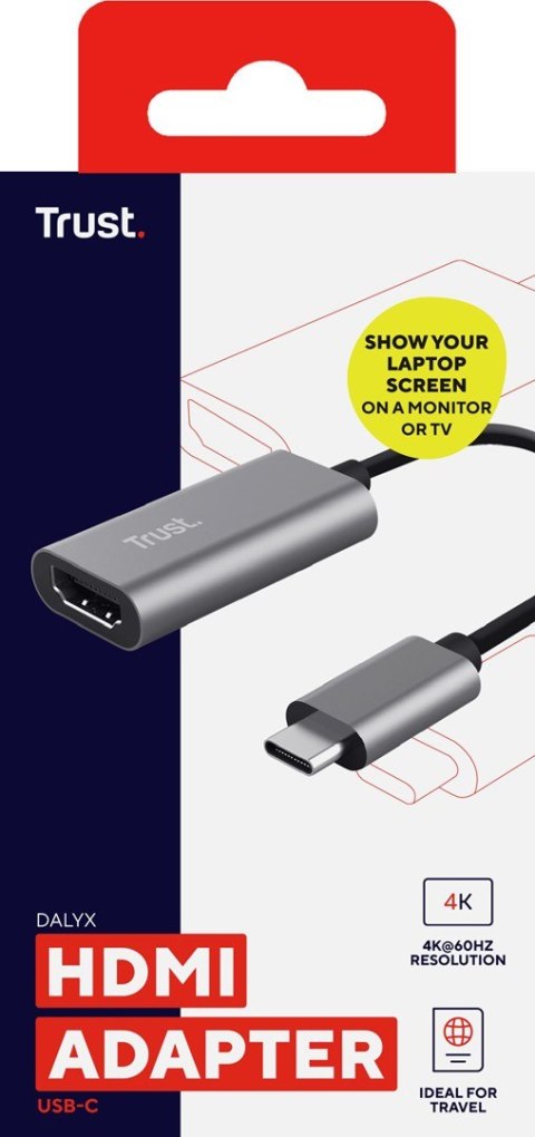 Trust Adapter TRUST DALYX USB C HDMI (23774)