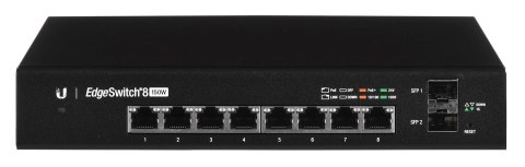 UBIQUITI Switch Ubiquiti EdgeSwitch 8 PoE 10p PoE ( PoE+: 8;) 130W Managed Gigabit