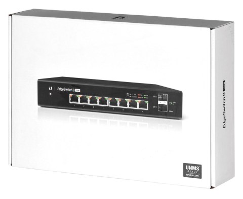 UBIQUITI Switch Ubiquiti EdgeSwitch 8 PoE 10p PoE ( PoE+: 8;) 130W Managed Gigabit