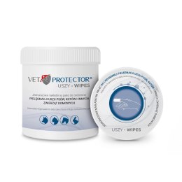 JM Sante JM SANTE VET PROTECTOR USZY WIPES nakładki na palec do czyszczenia uszu 50 szt.
