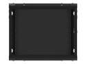 Lanberg LANBERG SZAFA WISZĄCA RACK 19" 9U 600X450 DRZWI METALOWE CZARNA (FLAT PACK) WF01-6409-00B