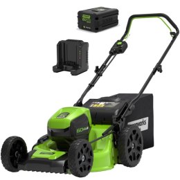 GREENWORKS 60V Kosiarka 46cm GREENWORKS GD60LM46HPK4 - Zestaw ładowarka + akumulator 4Ah - 2502807UB