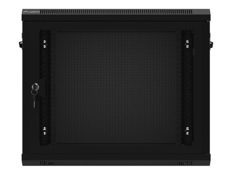 Lanberg SZAFA INSTALACYJNA RACK WISZĄCA 19" 9U 600X450 CZARNA DRZWI PERFOROWANE LANBERG (FLAT PACK)