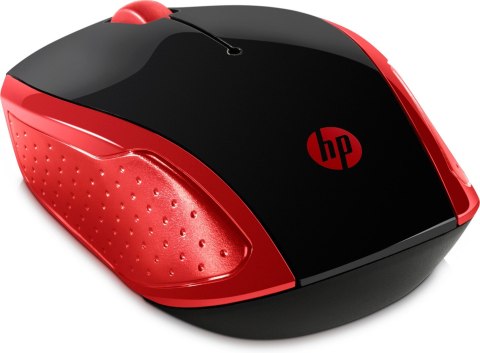 Hewlett-Packard Mysz HP Wireless Mouse 200 Empress Red bezprzewodowa czerwono-czarna 2HU82AA