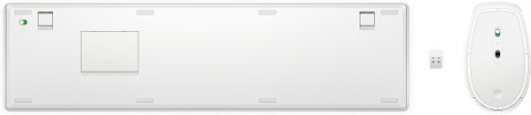 Hewlett-Packard Zestaw klawiatura + mysz HP 650 Wireless Keyboard and Mouse Combo bezprzewodowe białe 4R016AA