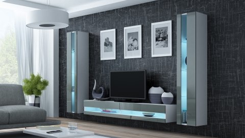 Cama MEBLE Szafka RTV VIGO NEW '180' 30/180/40 biały/szary poł Cama MEBLE Szafka RTV VIGO NEW '180' 30/180/40 biały/szary poł