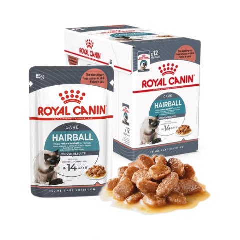 Royal Canin ROYAL CANIN FCN Hairball Care w sosie - mokra karma dla kota dorosłego - 12x85g