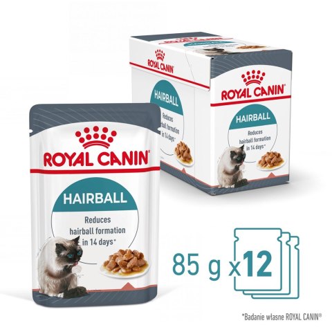 Royal Canin ROYAL CANIN FCN Hairball Care w sosie - mokra karma dla kota dorosłego - 12x85g