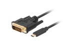 Lanberg LANBERG KABEL USB-C(M)->DVI-D(24+1)(M) 1.8M CZARNY CA-CMDV-10CU-0018-BK