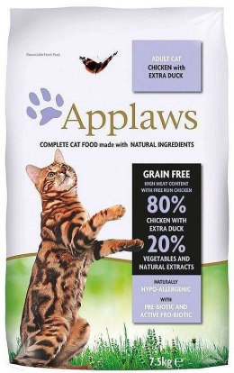 Applaws APPLAWS CAT Kurczak i Kaczka - karma dla kota z wysoką zawartością mięsa - 7,5kg
