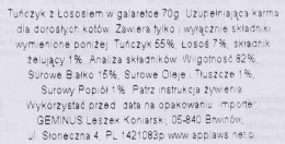 Applaws APPLAWS CAT Tuńczyk z Łososiem w galaretce - karma dla kota w saszetce - 70g