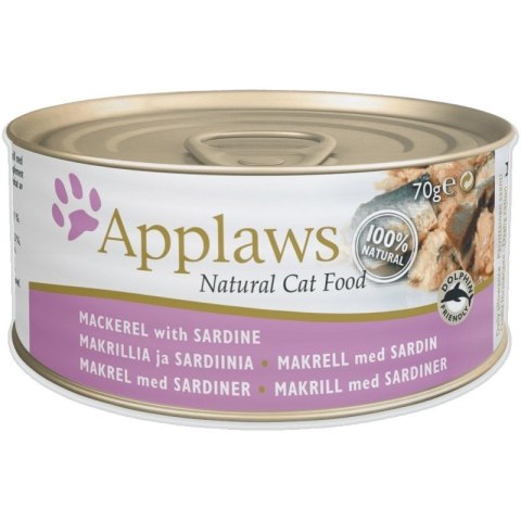 Applaws APPLAWS Natural Cat Food Makrela z sardynkami - mokra karma dla kota - 70g
