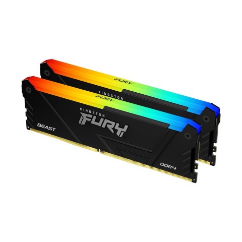Kingston KINGSTON DDR4 32GB 3200MT/s CL16 DIMM (Kit of 2) 1Gx8 FURY Beast RGB