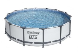 Basen stelażowy Steel Pro MAX 427x107 Szary 14FT BESTWAY 5w1 + Akcesoria