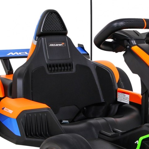Gokart McLaren Drift na akumulator dla dzieci + Funkcja driftu + Sportowe siedzenie + Światła LED + Wolny Start + EVA