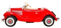 Mercedes Benz Retro 540A dla dzieci Czerwony + Tryb "Rodzica" + Pilot + Panel audio + LED