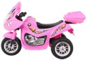 Motorek Trójkołowy BJX-088 elektryczny dla najmłodszych Różowy + Dźwięki + Światła