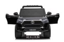 Toyota Hilux na akumulator dla dzieci Czarny + Napęd 4x4 + Pilot + 2 bagażniki + Radio MP3 + LED