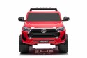 Toyota Hilux na akumulator dla dzieci Czerwony + Napęd 4x4 + Pilot + 2 bagażniki + Radio MP3 + LED