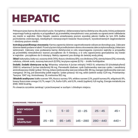 VetExpert VetExpert Veterinary Diet Hepatic dog 12kg