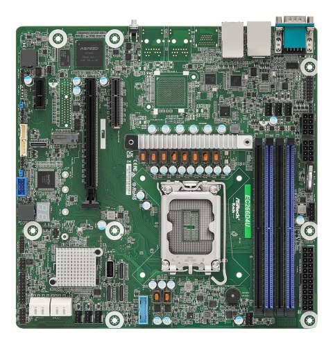 Asrock Płyta główna AsRock EC266D4U 1x LGA1700 Intel Xeon E-2400 C266 (4x DIMM, 8x SATA, 4xOCiLink, 1xM.2, 2x1Gbe, IPMI, mATX)
