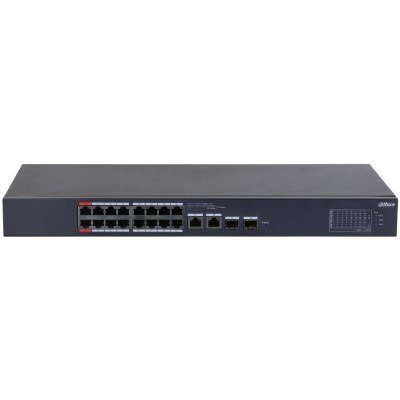 DAHUA SWITCH POE 16-PORT + 2X RJ45/SFP CS4218-16ET-135 DAHUA SWITCH POE 16-PORT + 2X RJ45/SFP CS4218-16ET-135