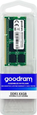 GoodRam Pamięć GoodRam GR1600S3V64L11S/4G (DDR3 SO-DIMM; 1 x 4 GB; 1600 MHz; CL11)
