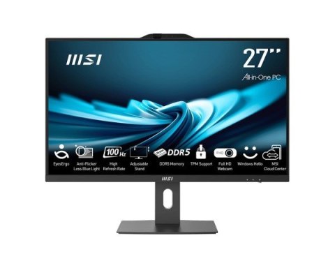 MSI MSI AIO PRO AP272P 1M-845EU Core7-150U 27" IPS LED FHD Non-Touch Anti-Glare 16GB SSD1TB M.2 AX211 WiFi 6E Windows 11 Pro Black MSI MSI AIO PRO AP272P 1M-845EU Core7-150U 27" IPS LED FHD Non-Touch Anti-Glare 16GB SSD1TB M.2 AX211 WiFi 6E Windows 11 Pro Black