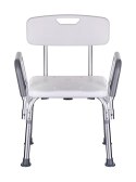 ActionMed Krzesło prysznicowe z oparciem i podłokietnikami